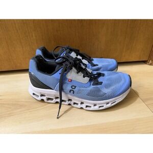On Running Cloudstratus Sneakers Shoes Women's 7.5 Run Walk Comfort Work Blue